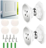 Stopper magnetico per caravan con gel di sabbia - sicurezza della porta - bianco - slot della porta - spazio di stoccaggio - camper - barca - 2 pezzi