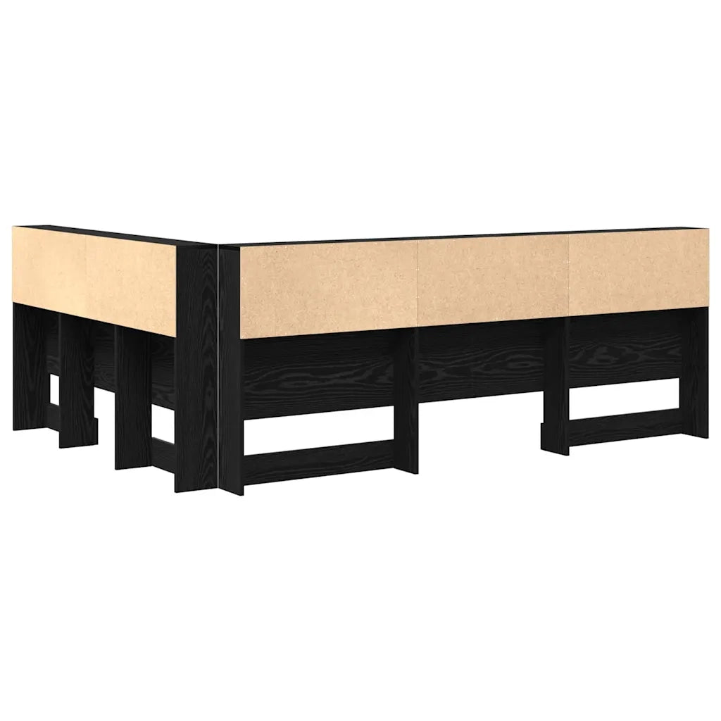 Testata contenitore Rovere Nero 135 cm Legno multistrato 3335550
