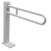 Barra di sostegno ribaltabile per bagno disabili (a colonna) - Lunghezza: 85 cm