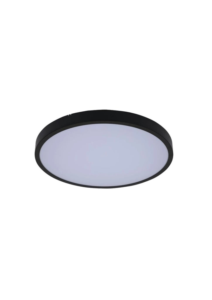 Plafoniera LED Rabalux Alenzo nera Ø35 IP44 24W CCT