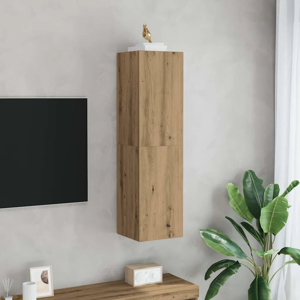 vidaXL Mobile TV Rovere Artigianale 30,5x30x110cm in Legno Multistrato