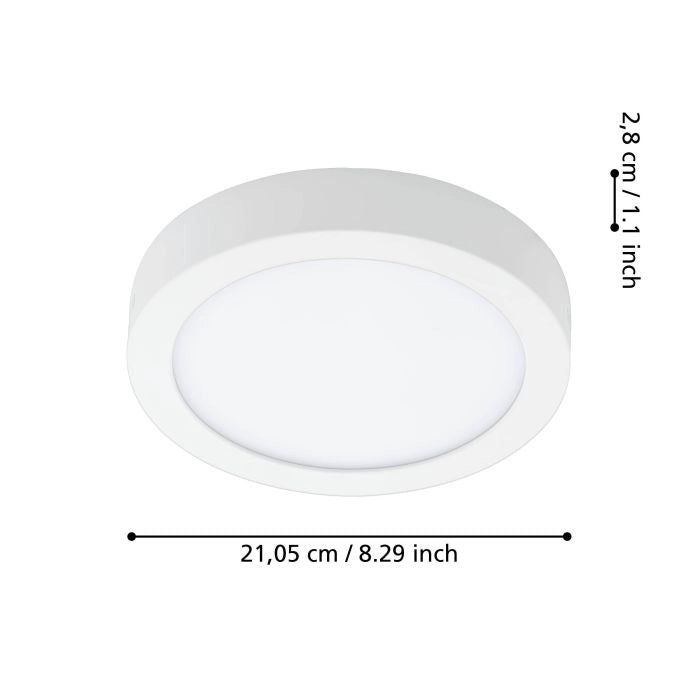 Plafoniera Bluetooth Led a Soffitto Tonda da Bagno Fueva Z