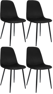 Set di 4 sedie da pranzo Maryam in velluto 8