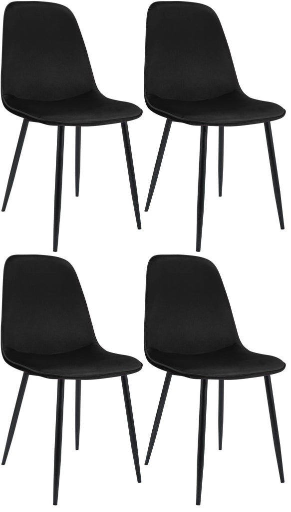 Set di 4 sedie da pranzo Maryam in velluto 8