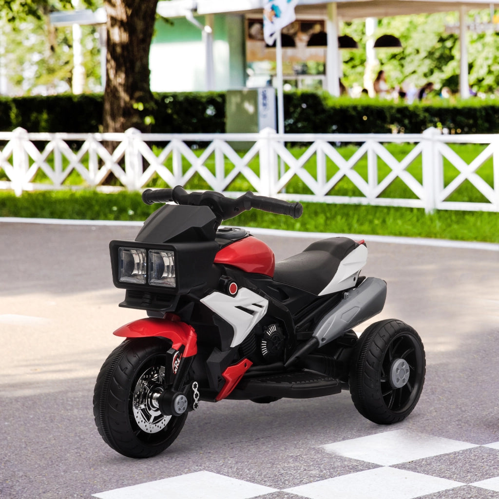 Moto Elettrica per Bambini ¨C zephmum ¨C Rosso con Luci e Musica