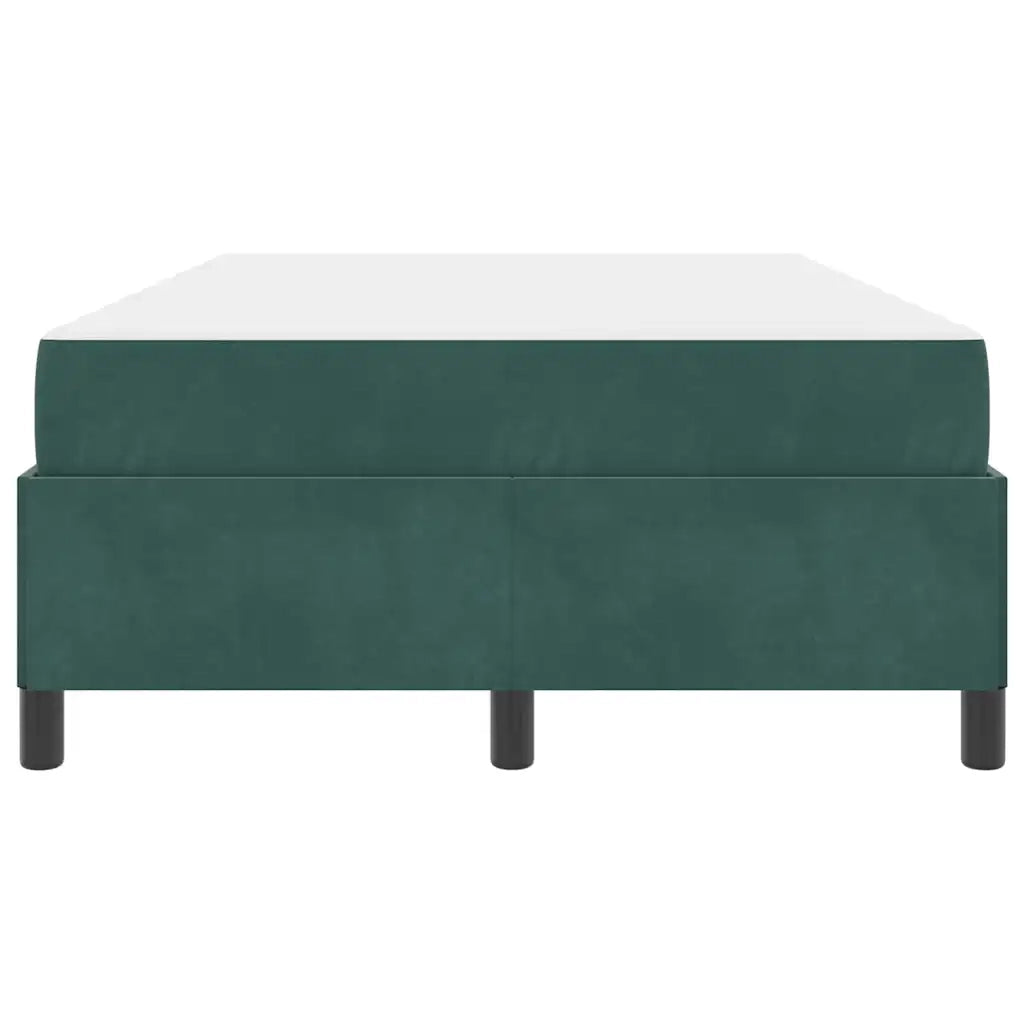 vidaXL Struttura del letto Verde scuro e bianco 120 x 190 cm Velluto