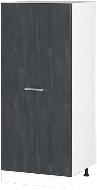 Frontale cucina R-Line, Calcestruzzo nero, 59.6 x 132.7 cm frontale del mobile per dispensa
