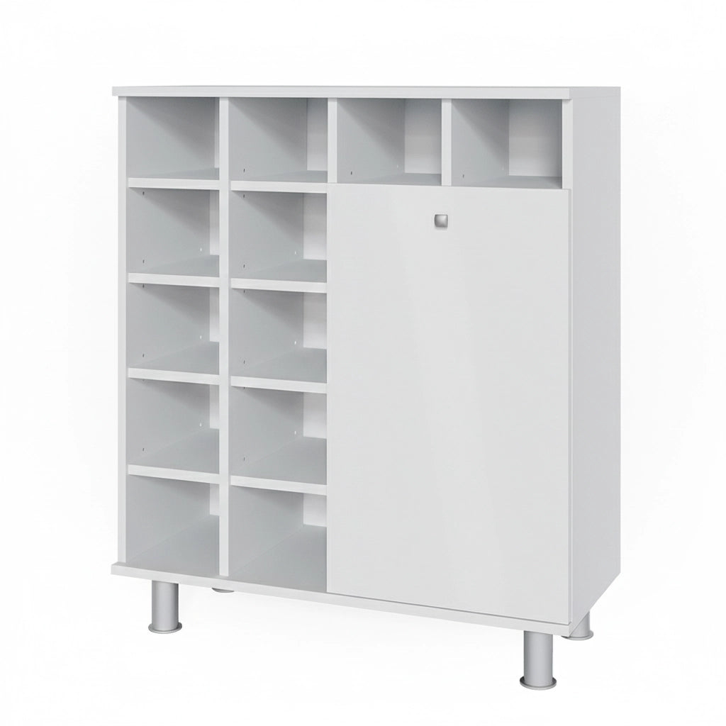 Armadietto da bagno con portabiancheria Fynn Bianco 78.4 x 91.6 cm Vicco
