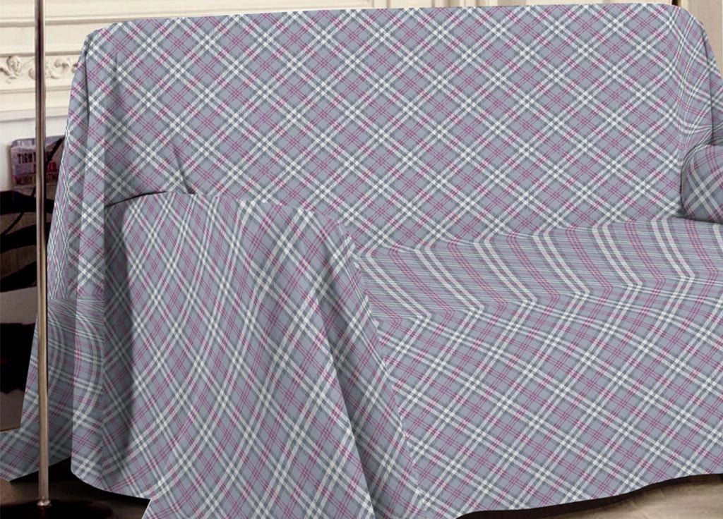 Telo Arredo Multiuso Linea Pensieri Delicati 100% Cotone Disegno Scotty - Matrimoniale - Rosa