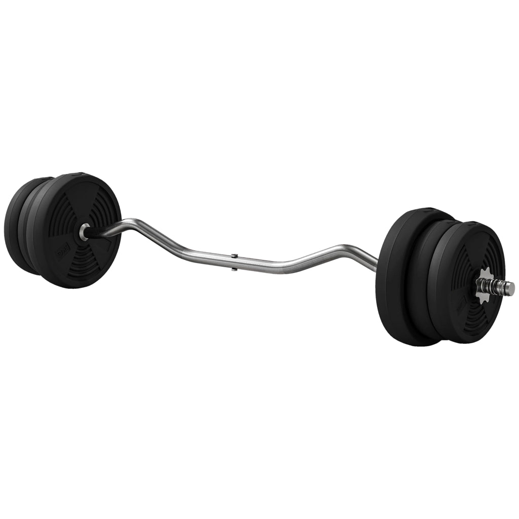 Set manubri 25 kg ¨C zephmum ¨C nero, barra lunga 120 cm