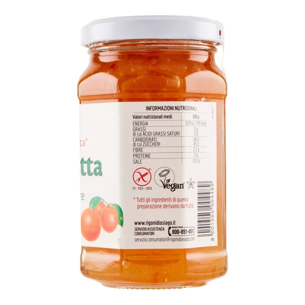 Rigoni di asiago fiordifrutta bio arance amare marmellata in vasetto da 260 grammi