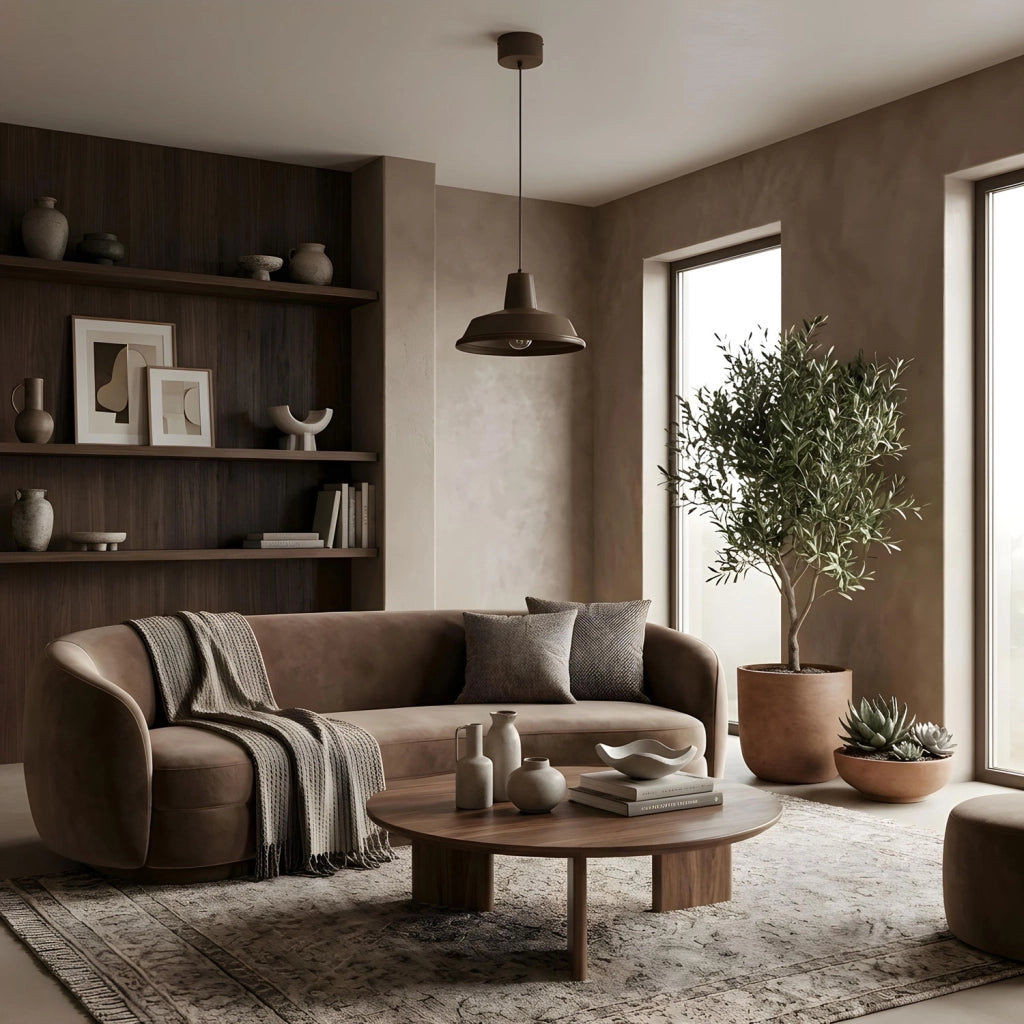 Lampada a sospensione industriale 1xE27 bruna Class Luminex