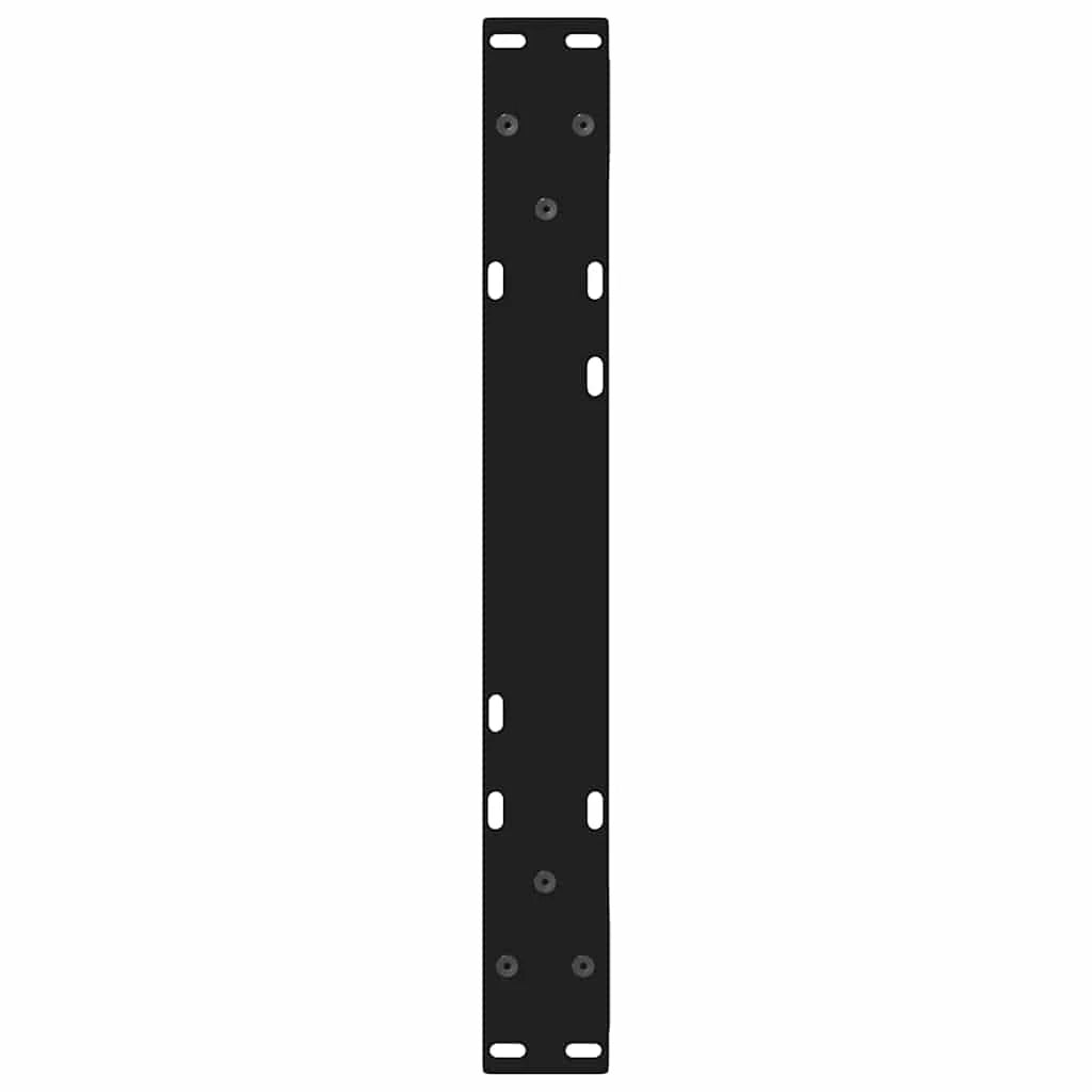 Set di 2 gambe per tavolino da caffè moderne regolabili 50 x 30 cm design geometrico in acciaio nero 02_0056970