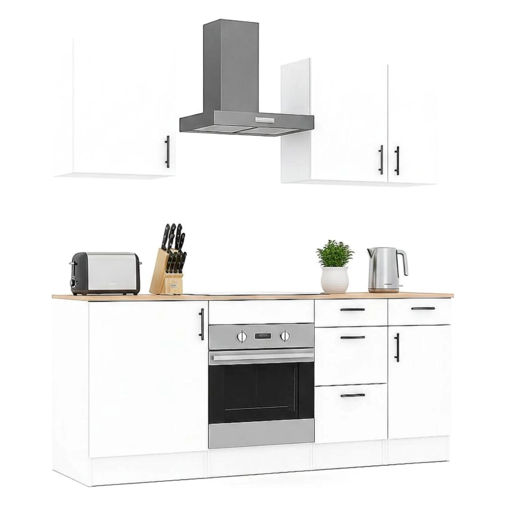 Cucinino Moriantha, Cucina 4 Cassetti, Elettrodomestici non inclusi, Bianco