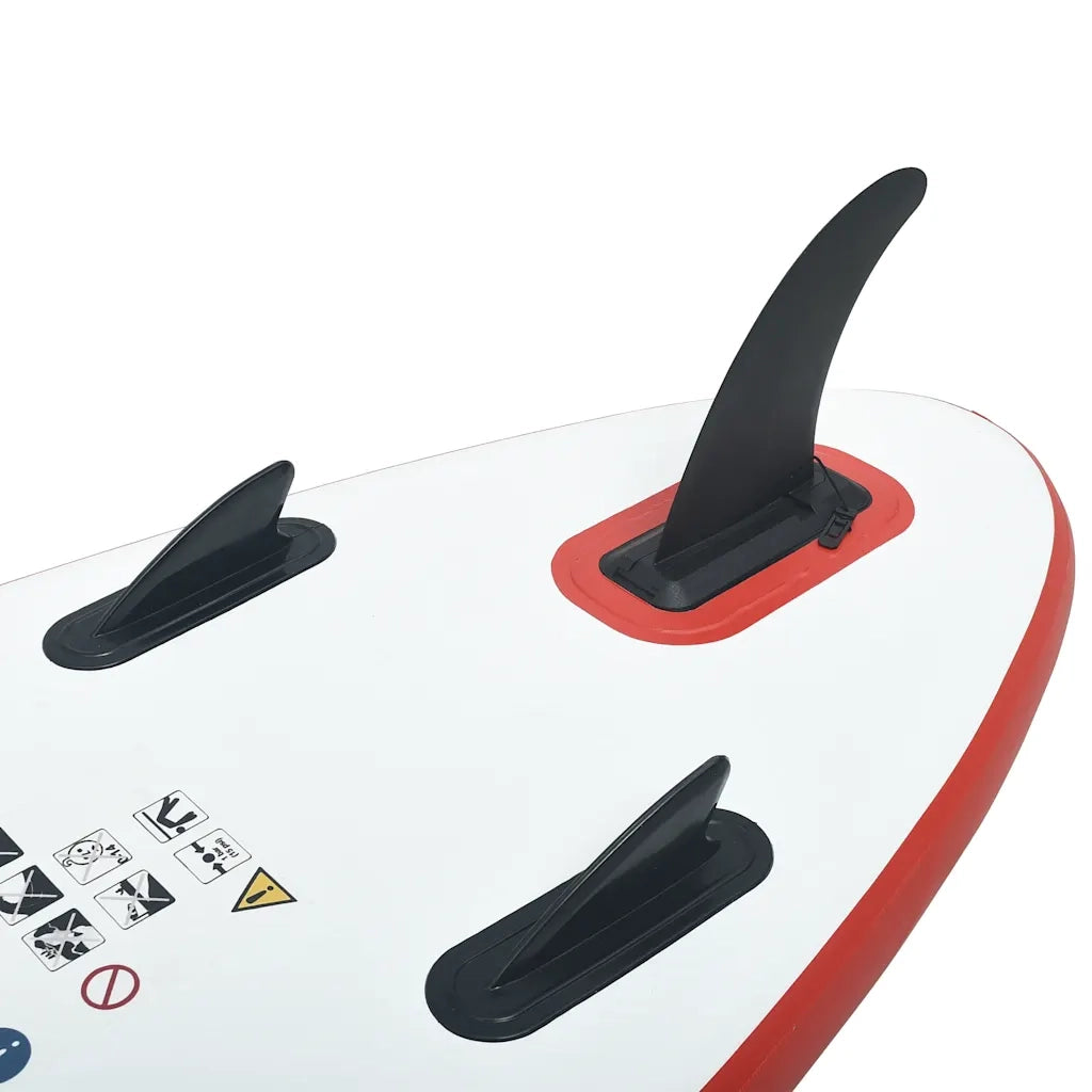 Set Tavola da SUP e Surf Gonfiabile Rosso e Bianco cod mxl 65967