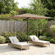 Ombrello da giardino 200 x 300 cm Poliestere Rettangolare 42036169