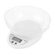 Bilancia da Cucina con Ciotola Schermo LED Funzione Tara e Unità Multiple Bianco Avizar