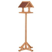 Mangiatoia per uccelli ¨C Minimal ¨C Legno massello, colore naturale, 55x55x144 cm