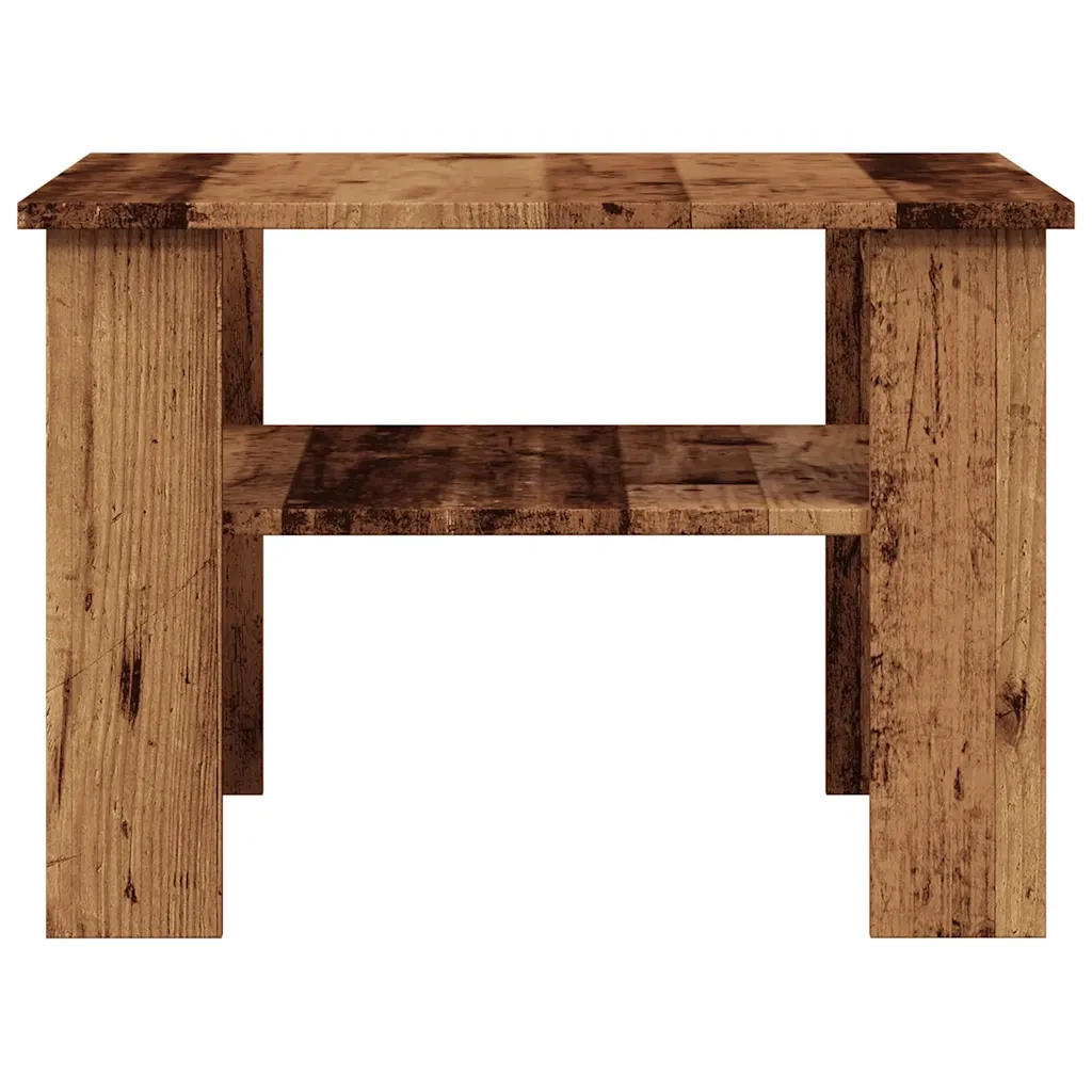 Tavolino da Salotto Legno Vecchio 60x60x42 cm Legno Multistrato