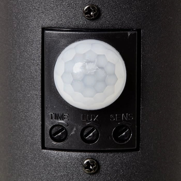BRILLIANT - DODY Paletto da esterno - sensore incluso - colore nero - metallo/plastica E27 LED 1x10W