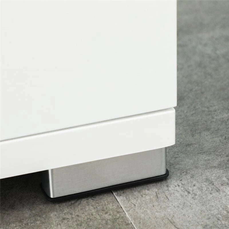 MOBILE BAGNO CON 2 ARMADIETTI ANTE E 2 RIPIANI APERTI 80X33.5X190 CM BIANCO
