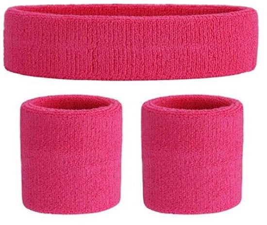 Set di fasciature sportive - Fascia cranica e fascia polso 3 pezzi - Morbido e compattato - Elastico intrecciato - Fasciatura sportiva - Fascia per allenamento - Per ginnastica, tennis, calcio