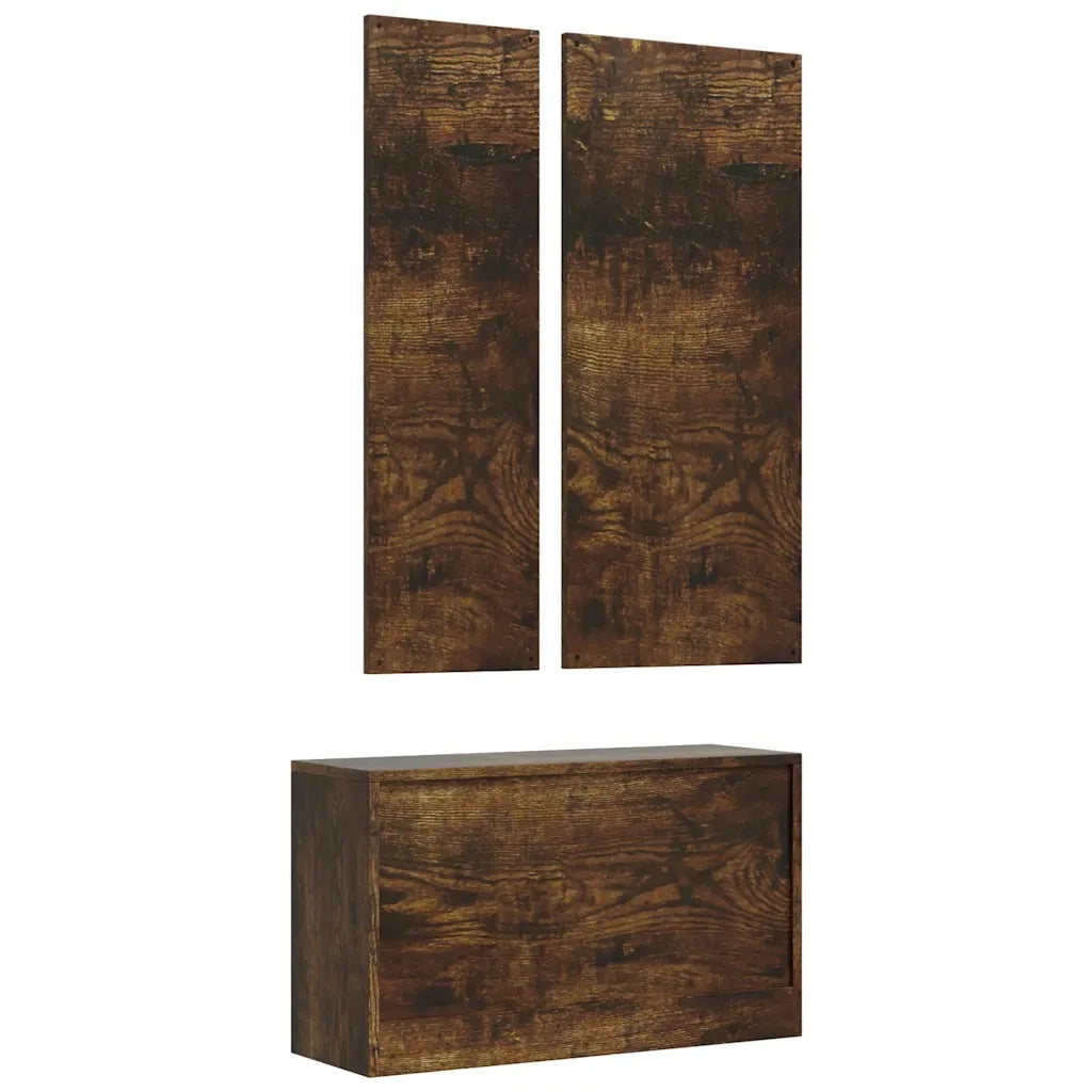 Set Scarpiere 3 in 1 rovere fumo in Legno Multistrato 342574