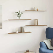 Ripiani per Libreria 4 pz Rovere Sonoma 60x10x1,5 cm Truciolato 856296
