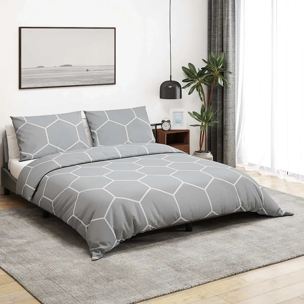 Set Copripiumino Grigio 200x200 cm in Cotone CFW8952025