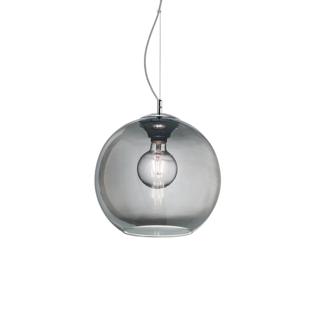 Sospensione Moderna Nemo Metallo Fumè 1 Luce E27 D20Cm