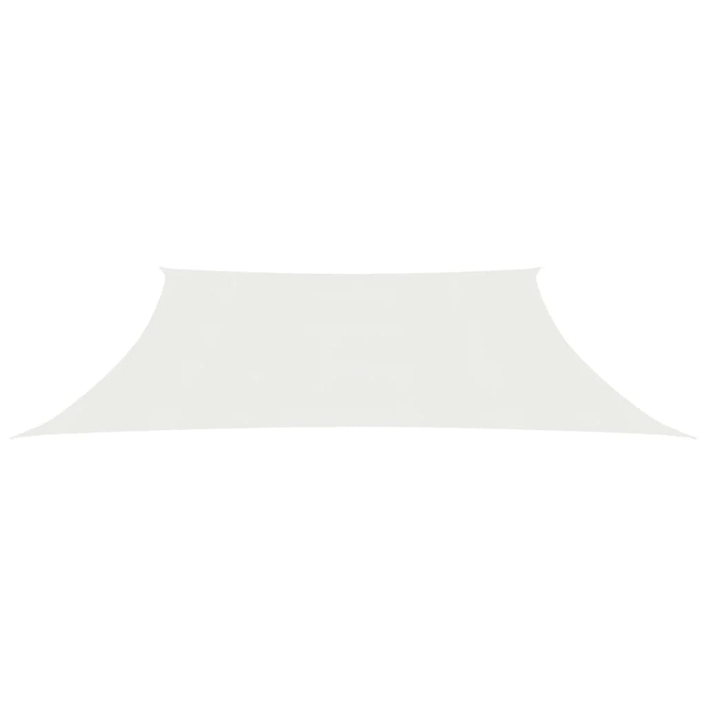 Vela ombreggiante/ombrellone 160 g/m² bianco 3/4 x 3 m HDPE 02_0009013