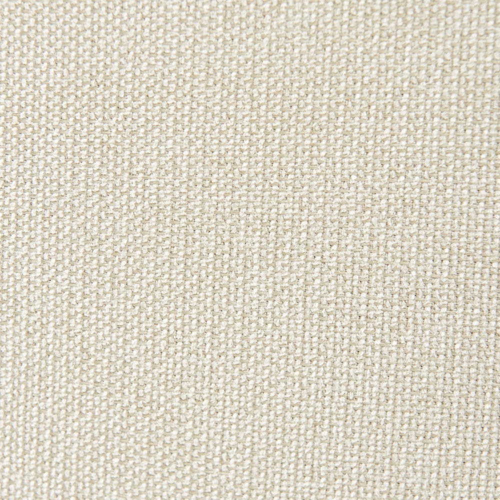 Poltrona in tessuto beige chiaro con base dorata stile retro glam art decor