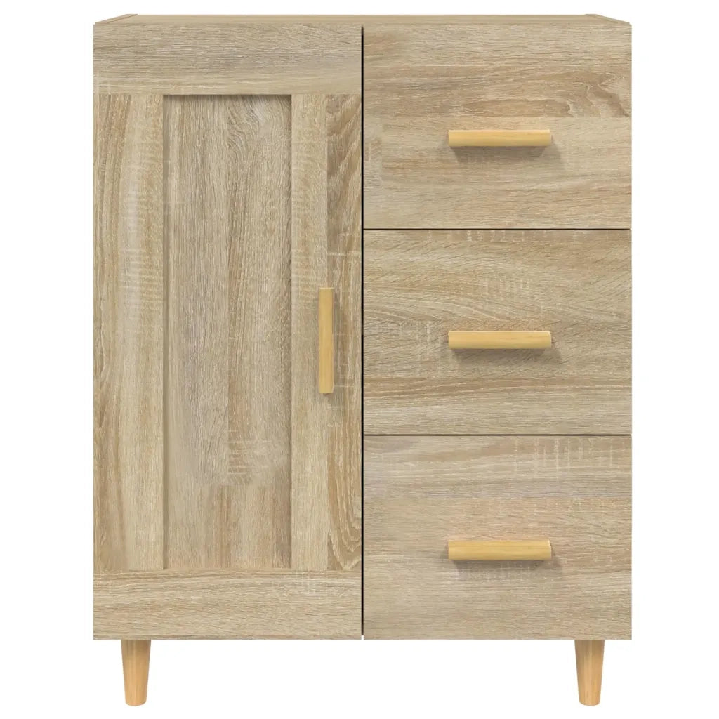Credenza-Buffet-Armadio da cucina Rovere Sonoma 69,5x34x90 cm in Legno Multistrato 325214