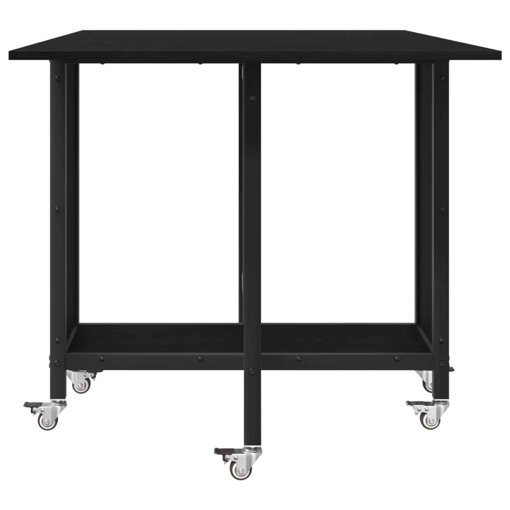 Tavolo da pranzo pieghevole con ruote 130 x 80 x 76,5 cm