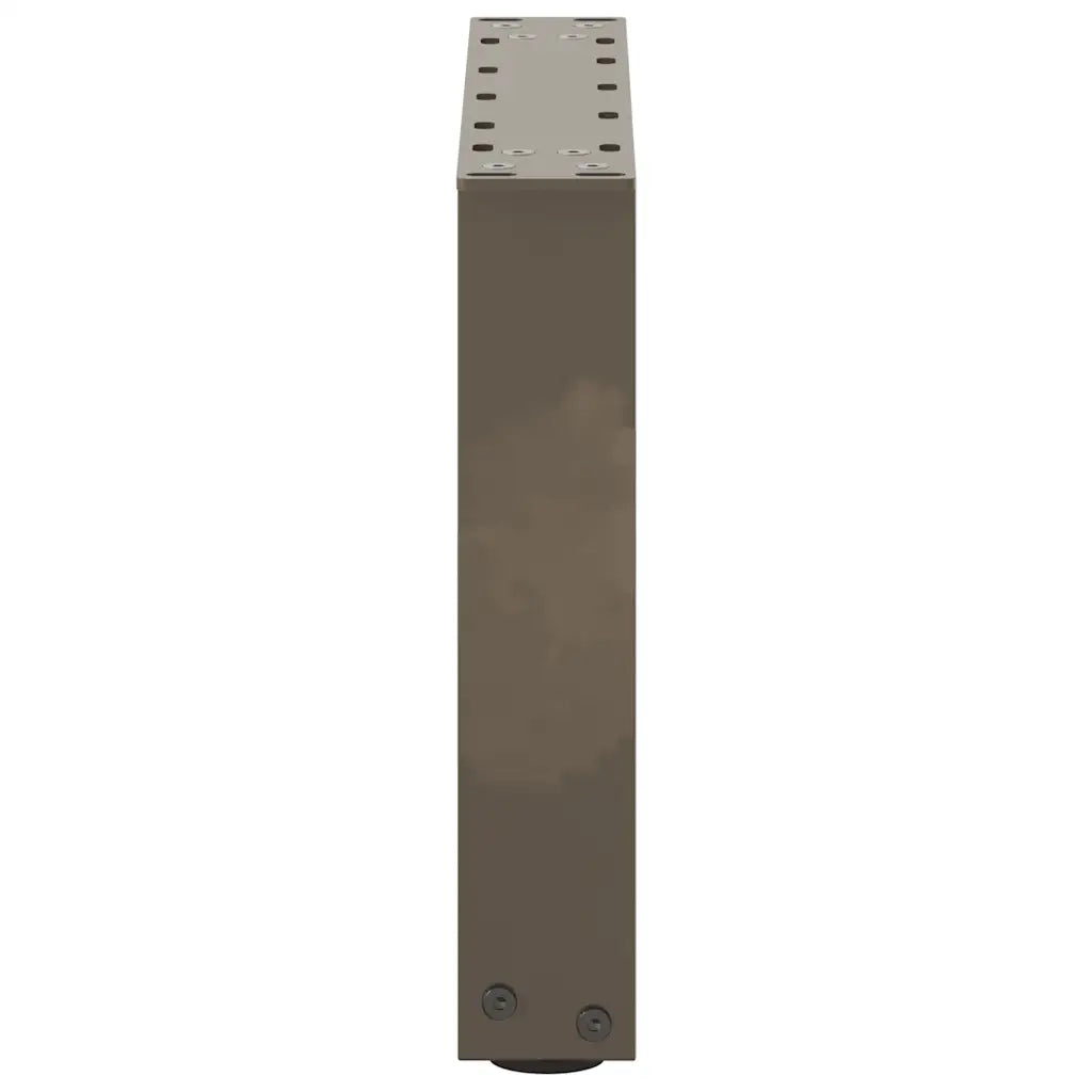 Gambe per Tavolino da Caff¨¨ a Forma di U 2 pz-Set di 2 Gamba per Tavolo Acciaio Naturale 40x(30-31) cm Acciaio 639740