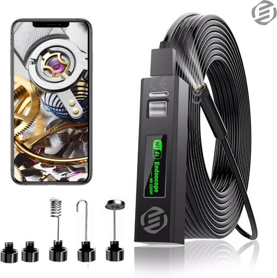Endoscoop per iPhone - Camera di Inspezione - Strumento di Ispezione - Impermeabile - Fotocamera HD - Premium