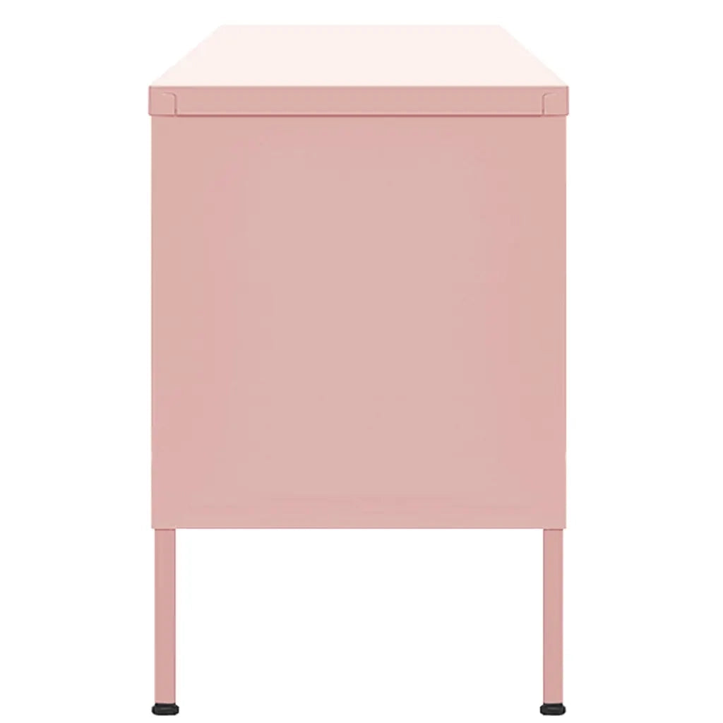 Mobile TV Rosa 105x35x50 cm in Acciaio 336238