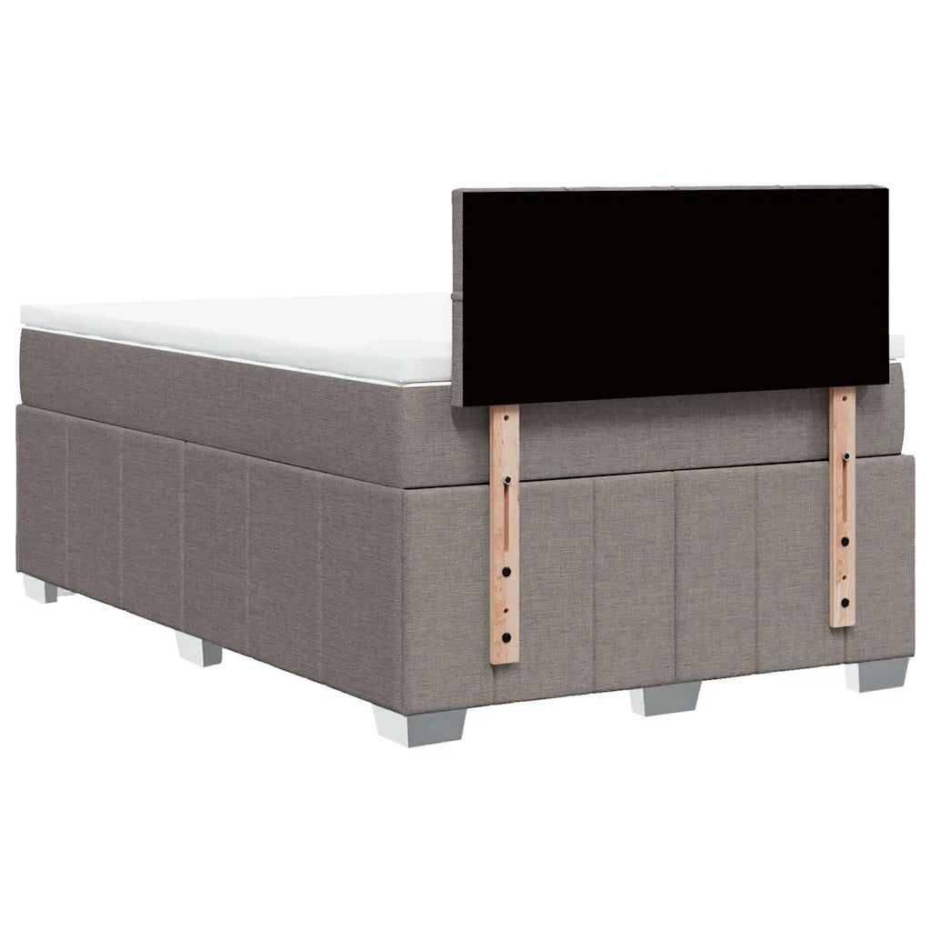 Giroletto a Molle con Materasso Tortora 120x200 cm in Tessuto 3287039