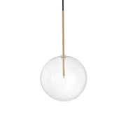 Sospensione Contemporanea Equinoxe Metallo Ottone 1 Luce 2W 3000K D25Cm