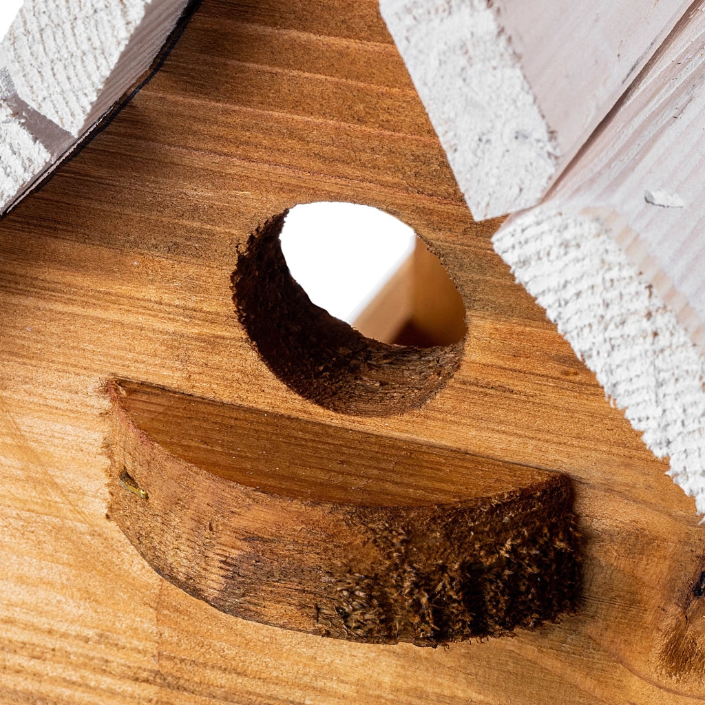 KADAX Grande mangiatoia per uccelli in legno da appendere, decorazione da giardino.
