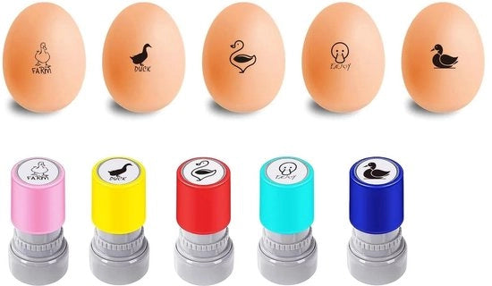 Impostatrice per uova 5 stili - Impostatrici per uova mini - Fai da te - Disegni unici - Impostatrice per uova con coperchio - Ideale per gli amanti delle uova - Set di impostatrici per uova