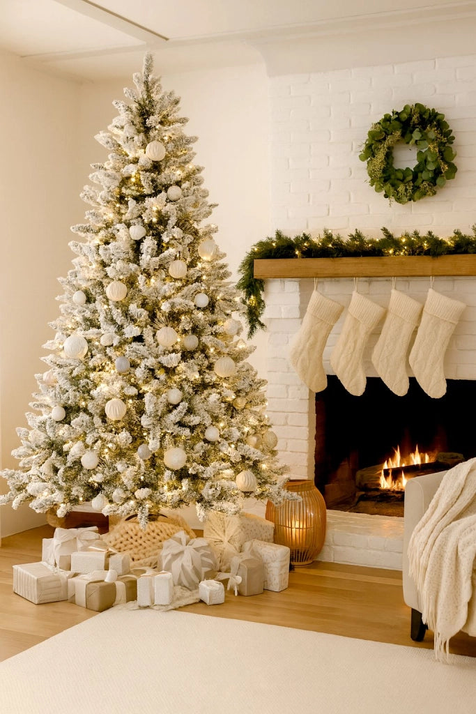 ALBERO DI NATALE ARTIFICIALE LIMA INNEVATO ALTEZZA: 150cm