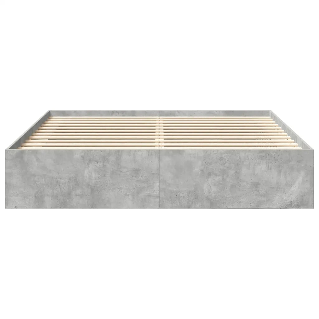 Giroletto-Struttura Letto Grigio Cemento 200x200 cm