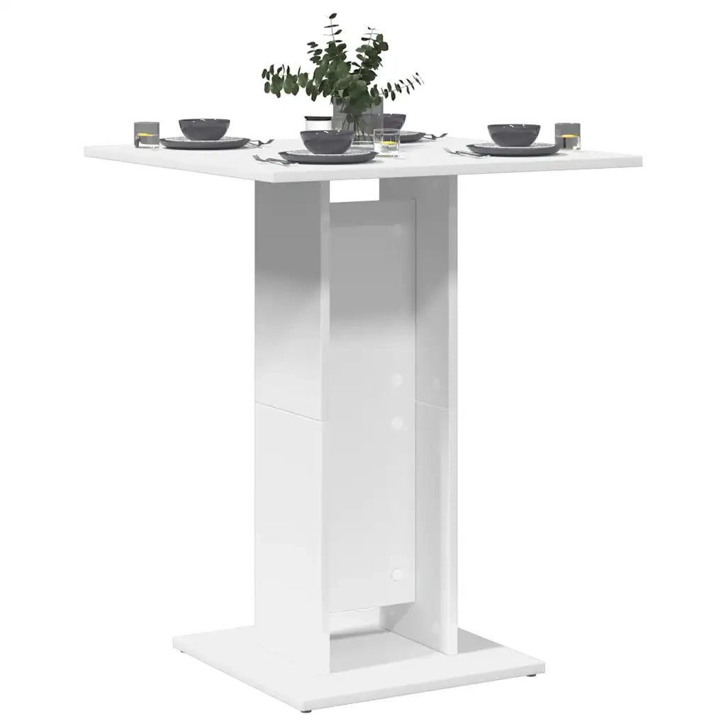 Tavolo da Bistrot Bianco 60x60x75 cm in Legno Multistrato cod mxl 10208