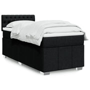 Giroletto a Molle con Materasso Nero 100x200 cm in Tessuto 3286988