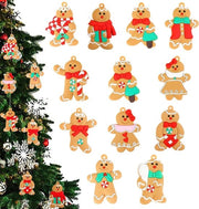 Set di Ornamenti per Albero di Natale a forma di Babbo Natale in Peperoncino da 12 pezzi per Decorazione di Alberi di Natale con Lanyard per Appendiabiti di Natale DIY
