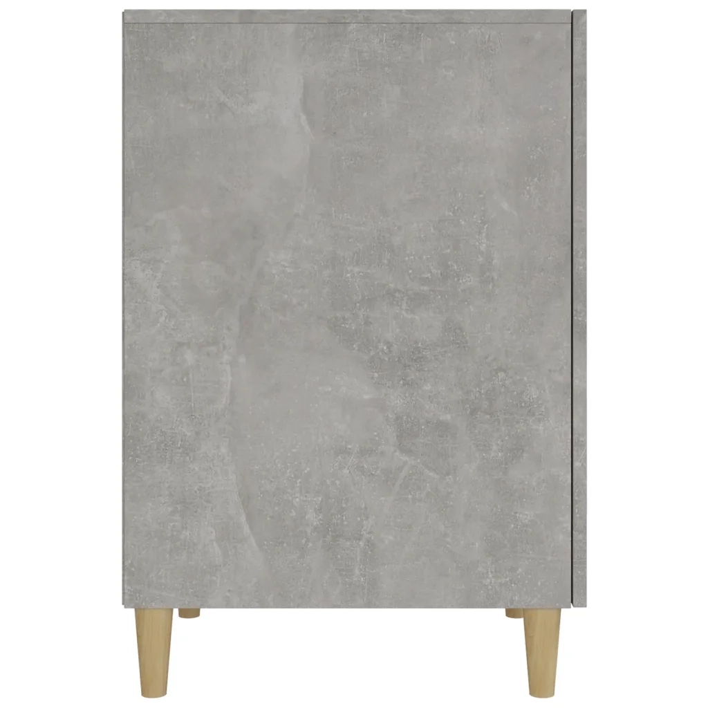 Scrivania | Tavolo da Ufficio Grigio Cemento 140x50x75 cm in Legno Multistrato