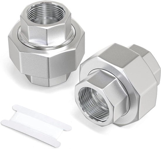 Pijpmontaggio in acciaio inossidabile 304, 2 pezzi, BSP 3/4" femmina