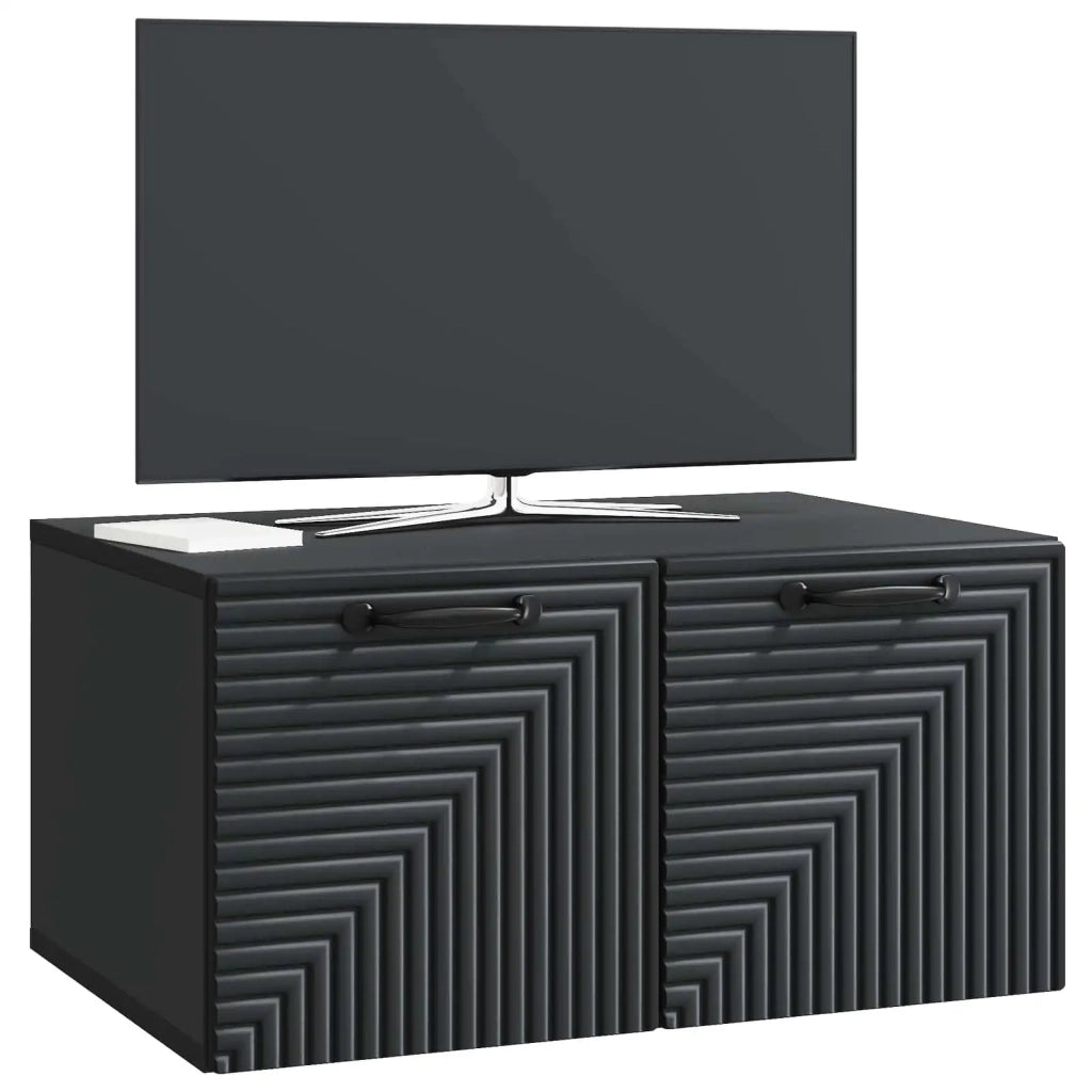 Mobile Porta TV da Muro Nero 59,5 x 41 x 30 cm 898676