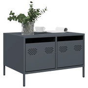 Mobile TV Antracite 68x50x43,5 cm in Acciaio Laminato a Freddo